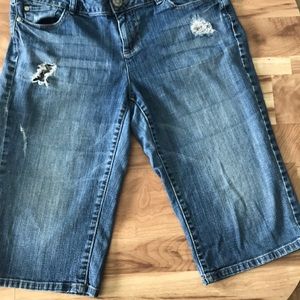 Elle Denim Bermuda Shorts